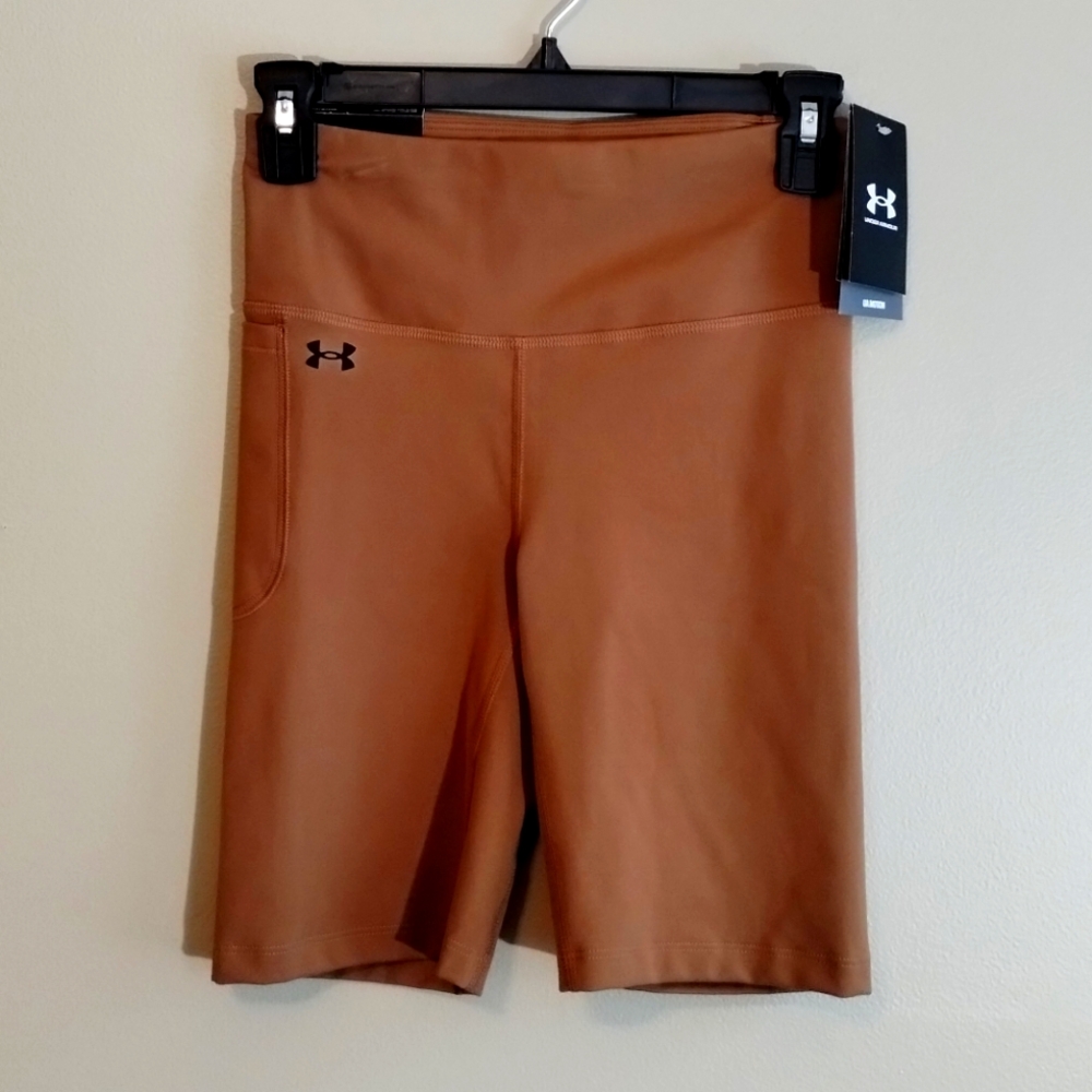 Women's UA Motion Bike Shorts, Compression Fit, High-Rise Waistband, Small - NWT